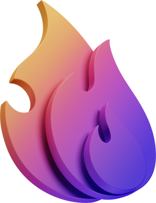 3D Fire Icon